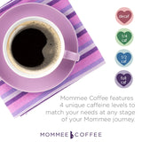 Mommee Coffee - Half Caff, Low Acid Coffee, Whole Bean, Organic