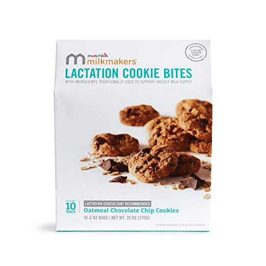 Lactation Cookie Bites, Oatmeal Chocolate Chip - 10 Bags