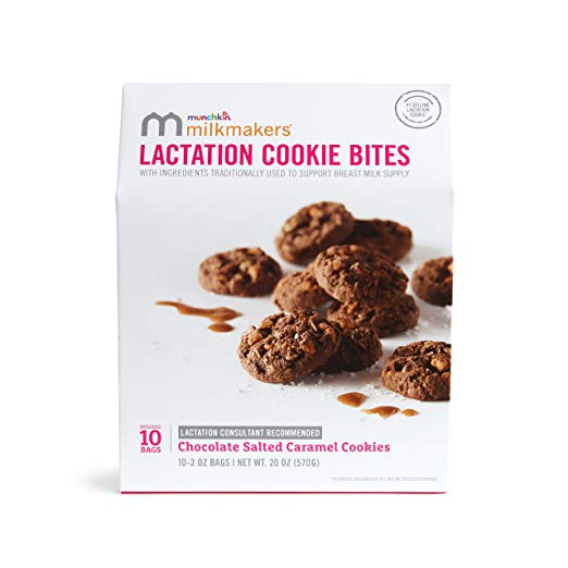 Lactation Cookie Bites, Chocolate Salted Caramel - 10 Bags